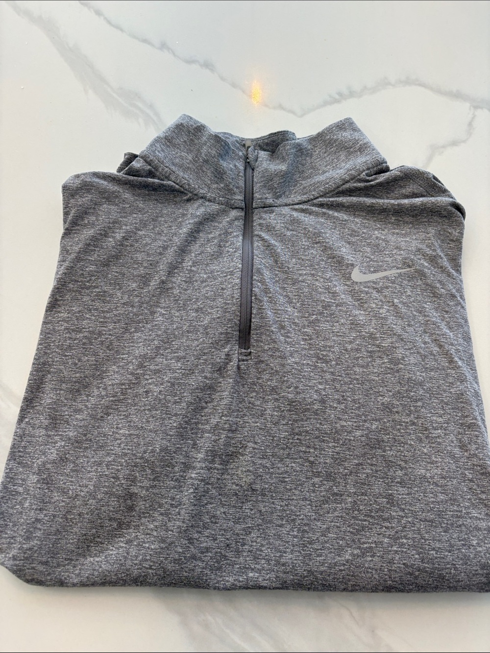 Nike unisex Heather Gray Half-Zip Active Top 2X